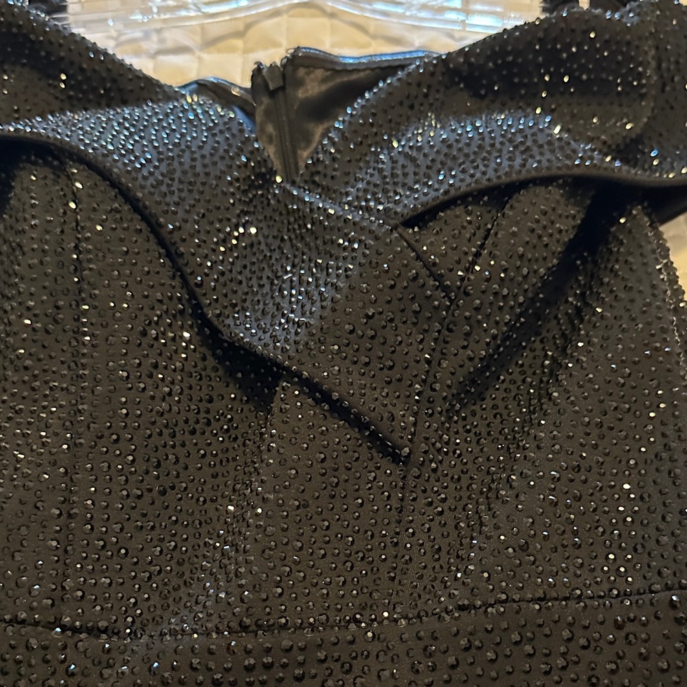 Montage by Mon Cheri Elegant Black Gown - Picture 6 of 6